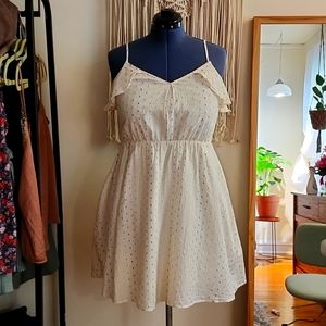 NWT A New Day cotton sundress with metallic accents - M